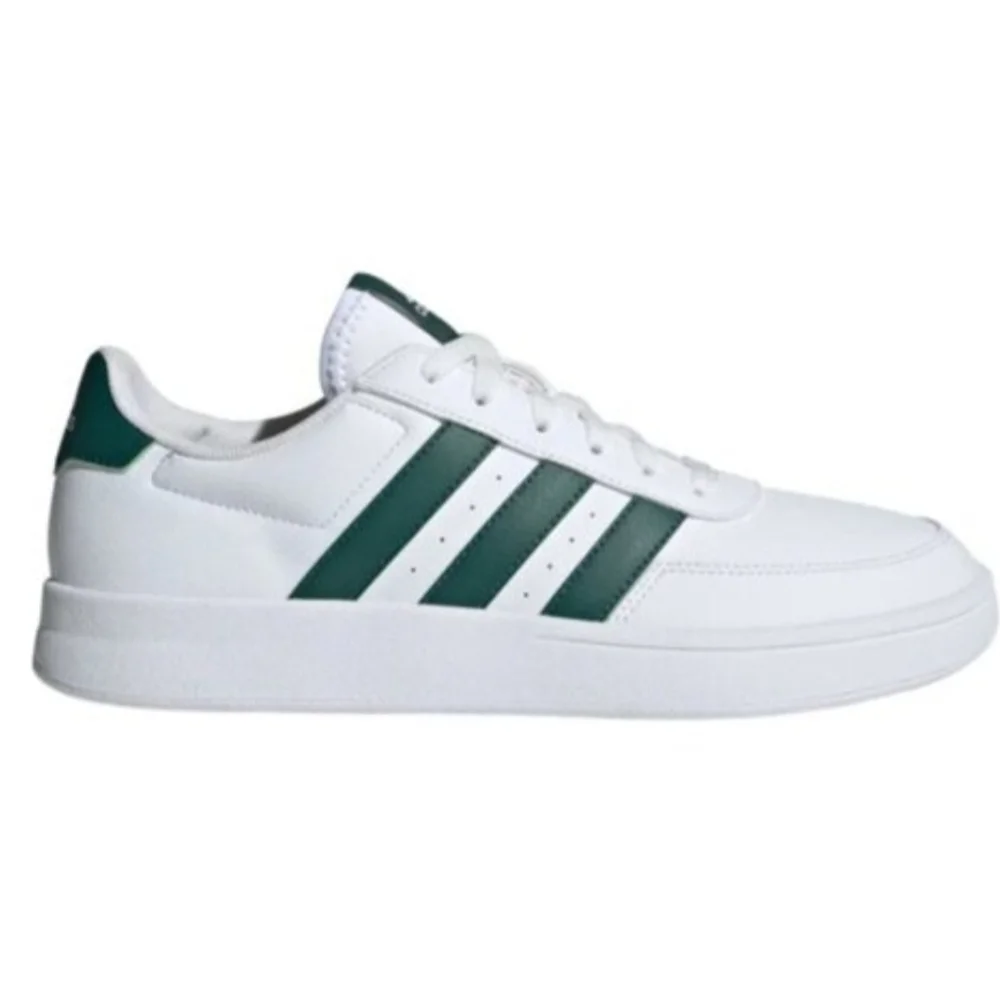 Adidas Breaknet 2.0 Men's White and Green Court Sneakers Size 9.5 & 11 NWT - Picture 3 of 6